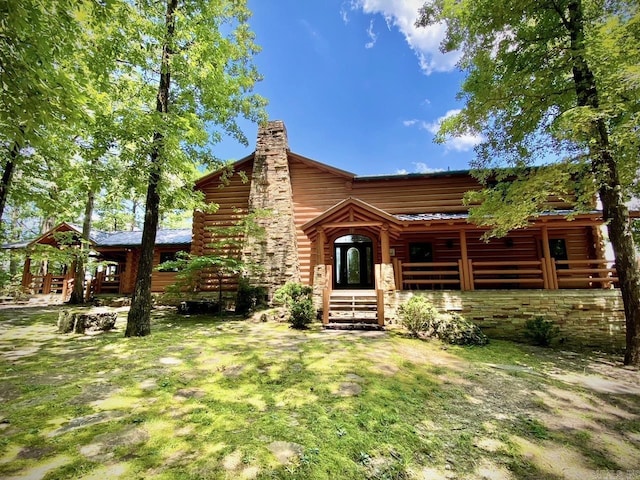 view of rear view of property