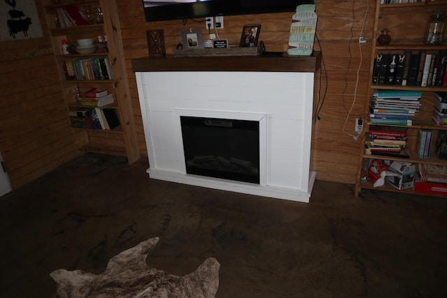 interior details with wood walls