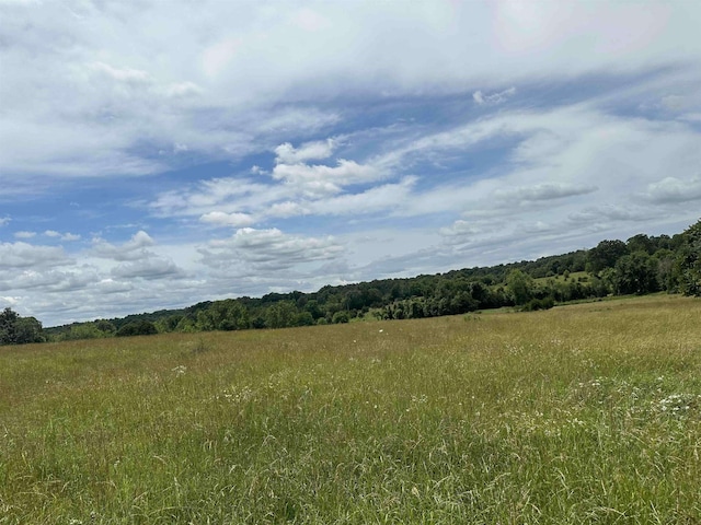 view of landscape featuring a rural view