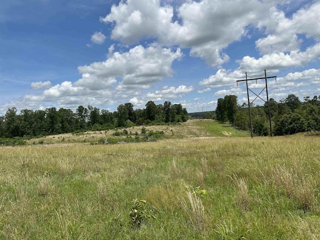 view of landscape featuring a rural view