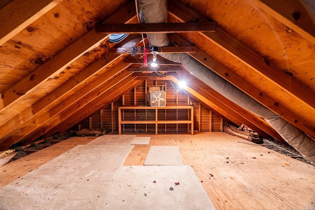 view of attic