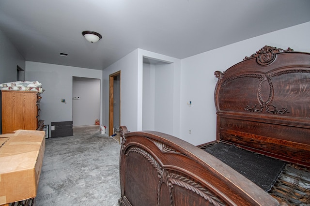 bedroom with carpet floors