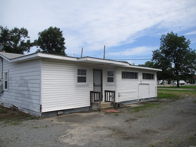 view of rear view of property