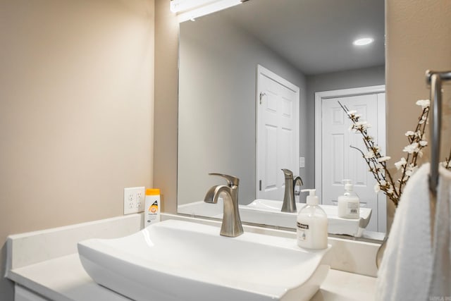 bathroom with vanity