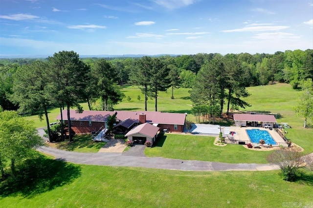 birds eye view of property
