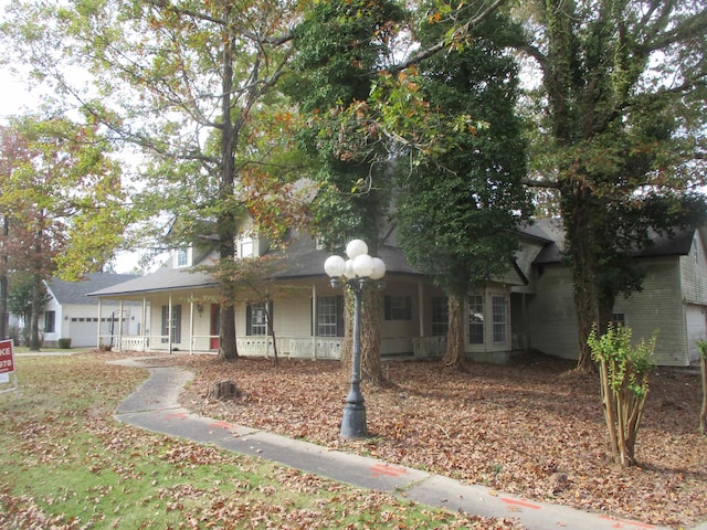 view of front of home with a porch