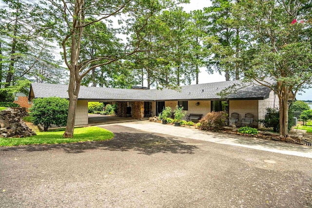 view of ranch-style home