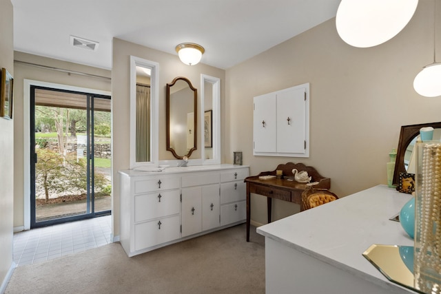 bathroom with vanity