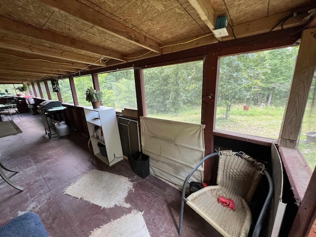 view of sunroom