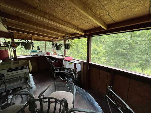 view of sunroom / solarium