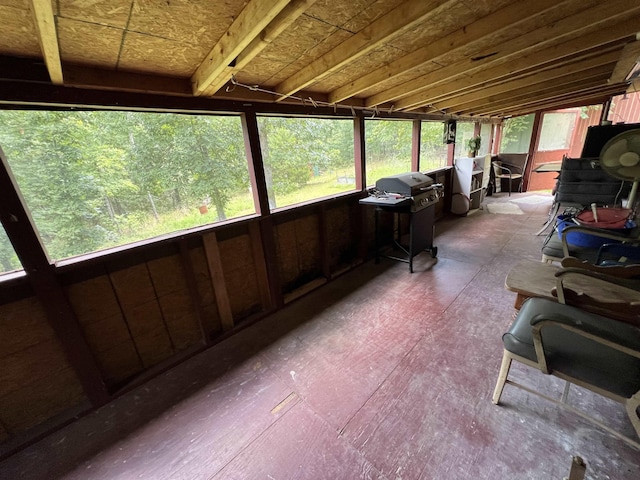 view of sunroom