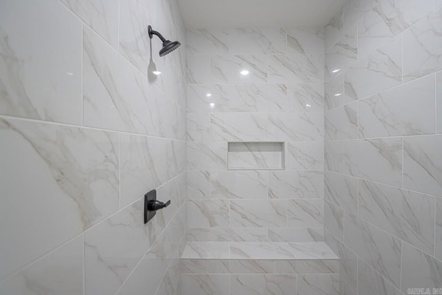 details with tiled shower