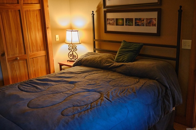 bedroom with a closet