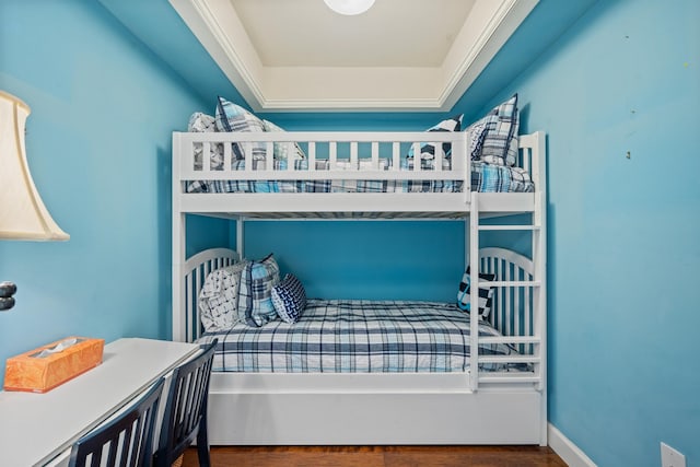 bedroom featuring hardwood / wood-style floors