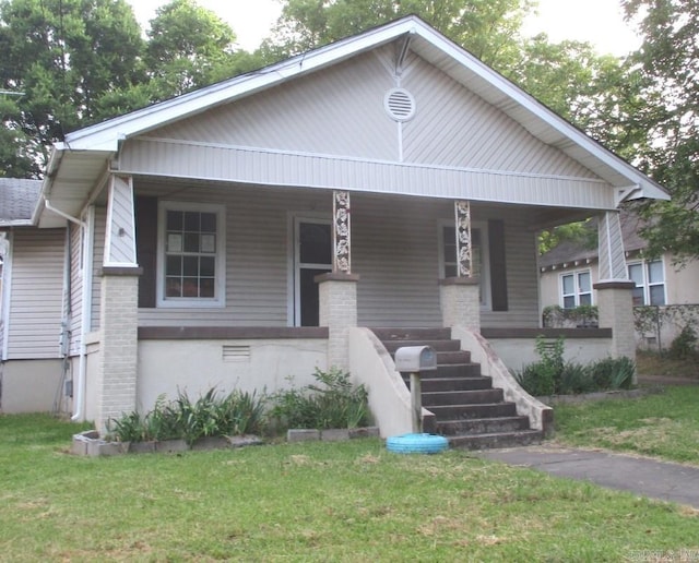 view of front facade featuring covered porch