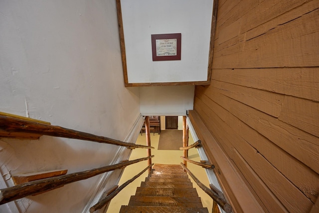 view of stairway