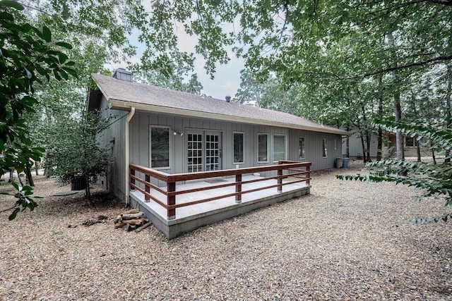 view of rear view of property