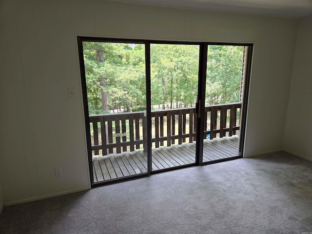 view of carpeted empty room