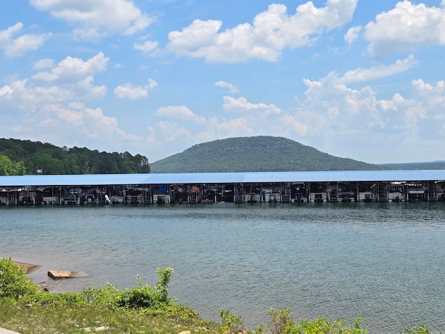 view of water feature featuring a mountain view