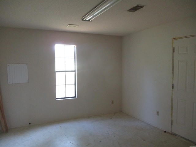 view of spare room