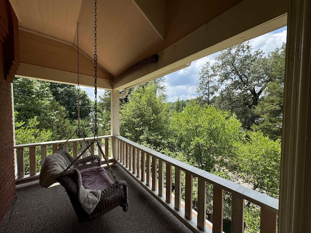 view of balcony