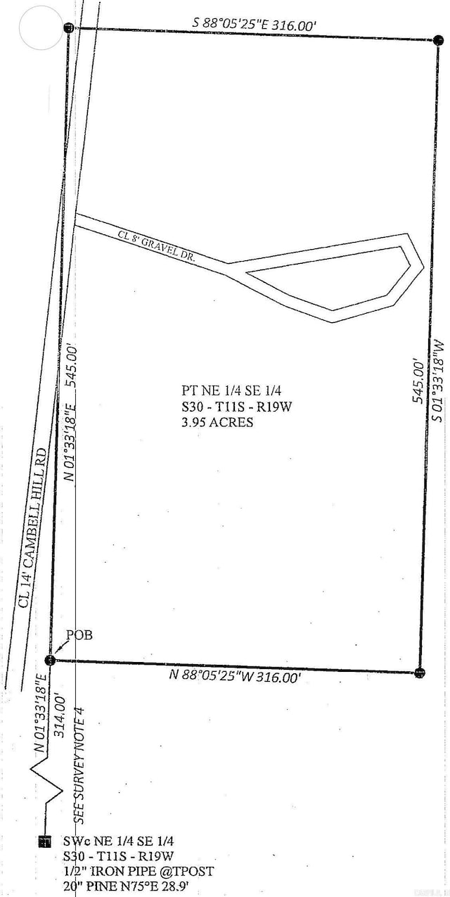 3.95ACRES Campbell Hill Rd, Reader AR, 71726 land for sale