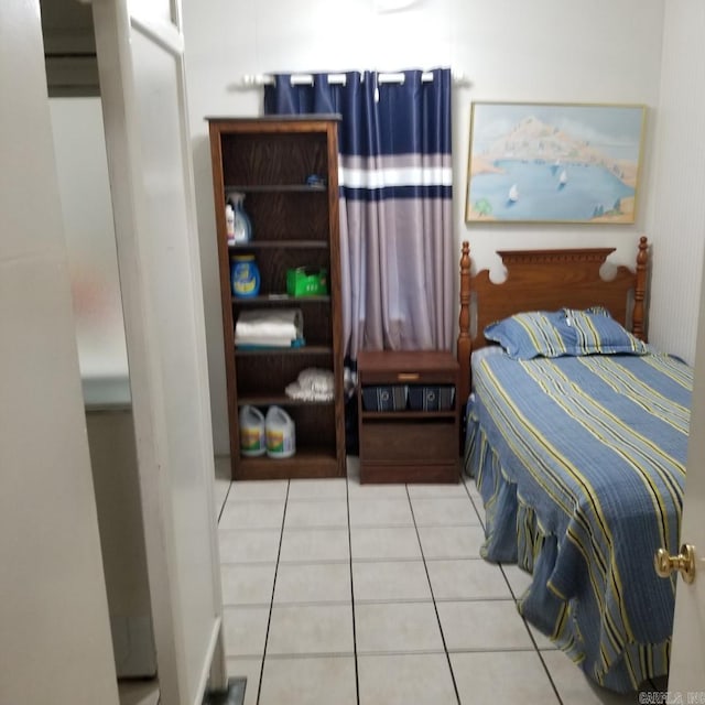 view of tiled bedroom