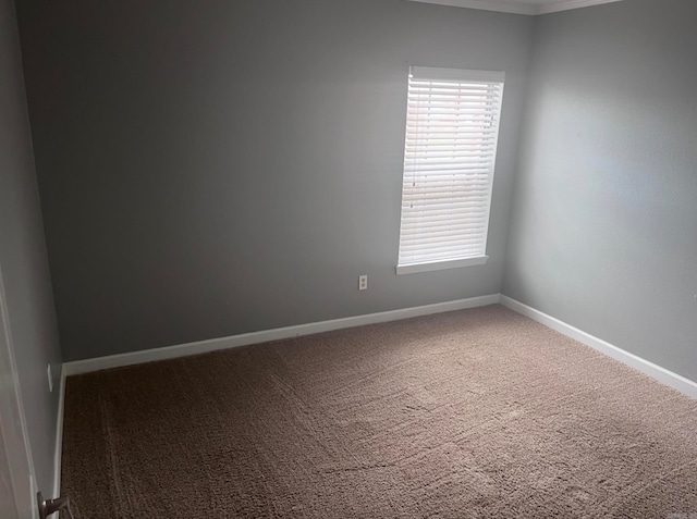 view of carpeted empty room