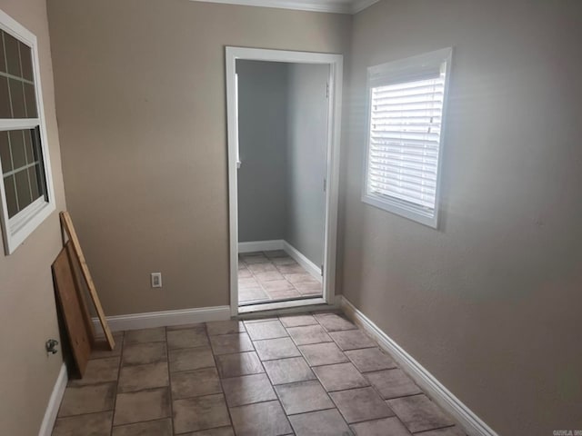 view of tiled empty room