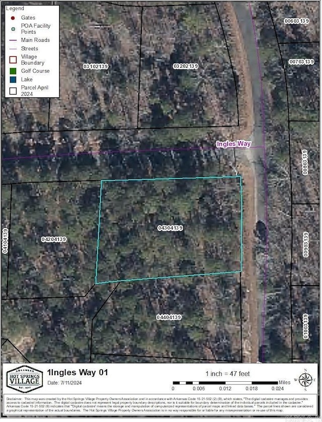 1 Ingles Way, Hot Springs Village AR, 71909 land for sale