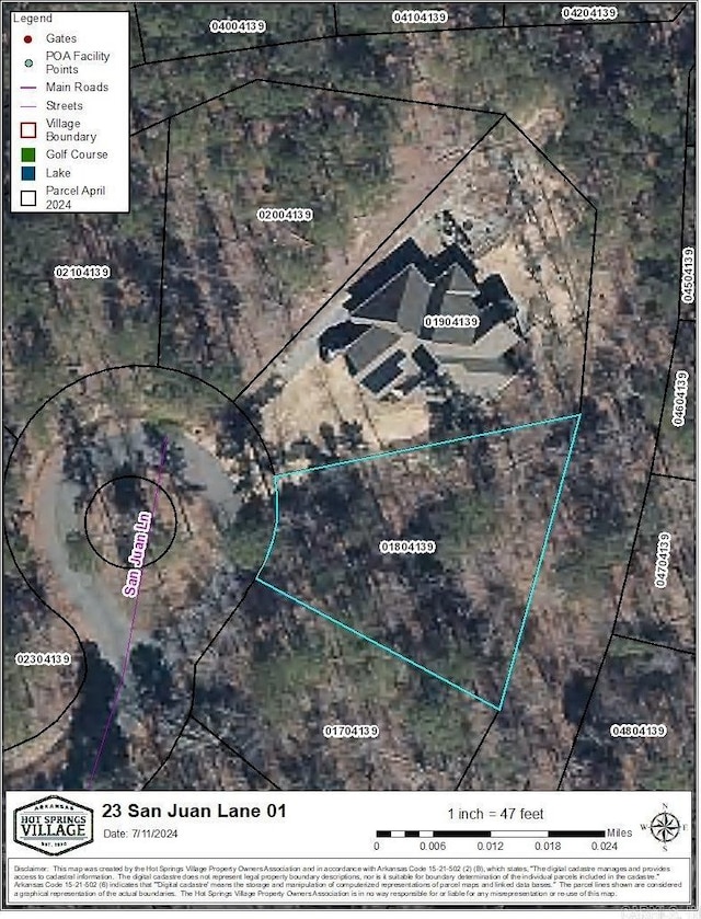 14 San Juan Ln, Hot Springs Village AR, 71909 land for sale