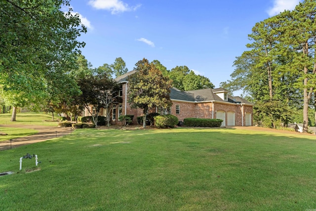 exterior space featuring a garage