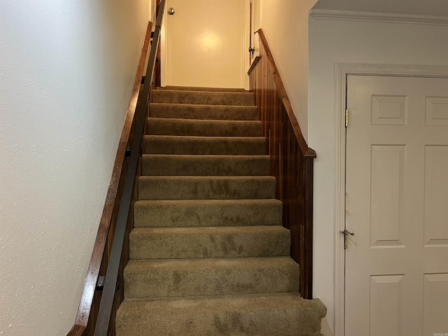 stairs with ornamental molding