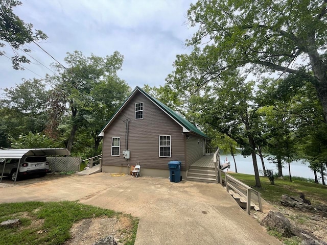 view of rear view of property