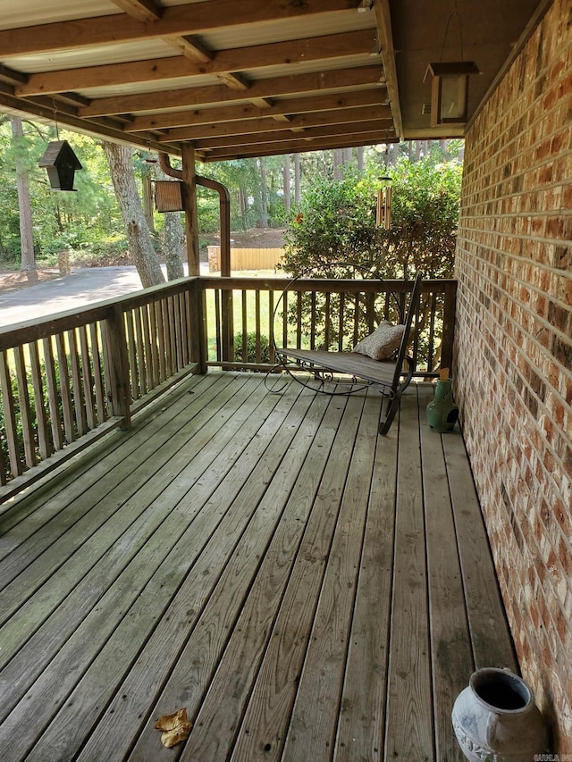 901 Hastey Ave, Mena, AR 71953 - view of wooden terrace