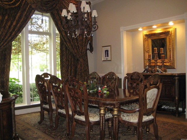 view of dining area