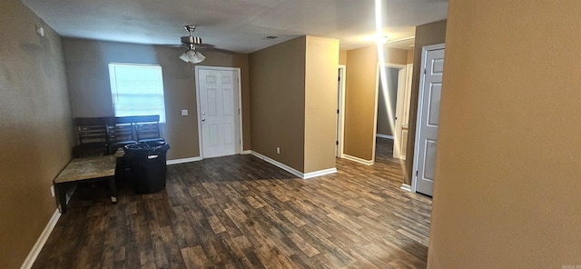 interior space with hardwood / wood-style flooring