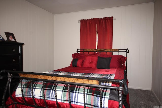 bedroom with carpet floors