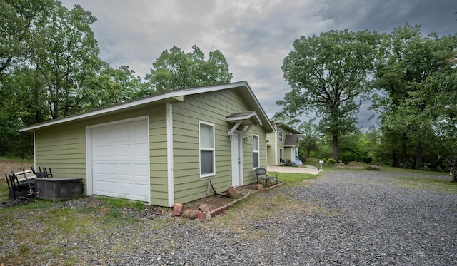 view of side of property