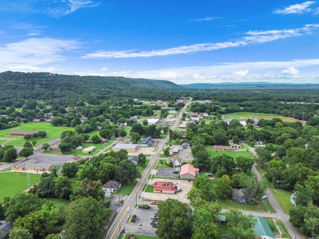 bird's eye view with a forest view