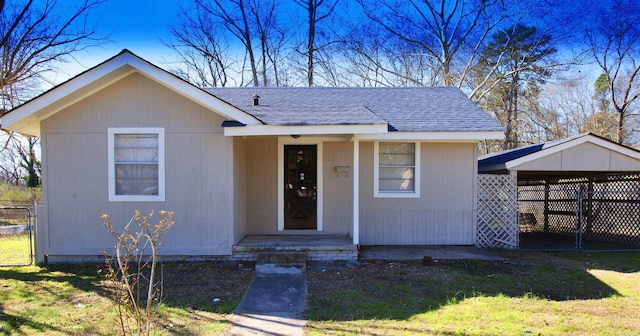 view of bungalow-style home