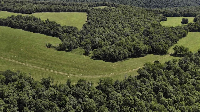 drone / aerial view with a rural view