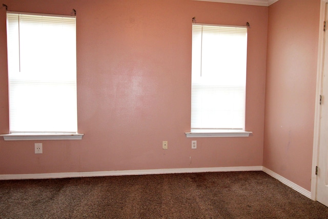 carpeted empty room with plenty of natural light