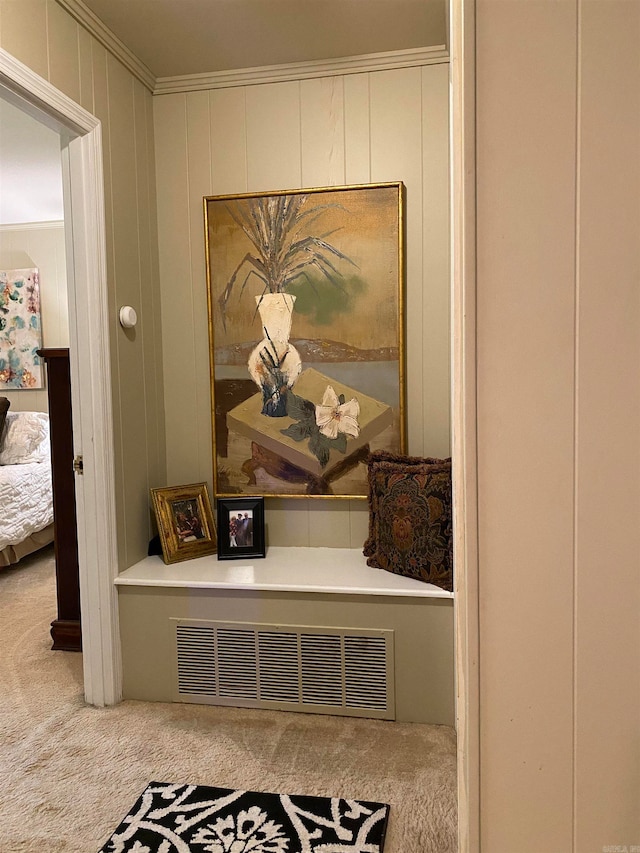 400 Neill Rd, Helena, AR 72342 - interior space featuring ornamental molding and carpet flooring