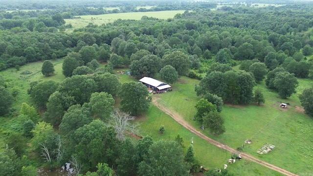 bird's eye view featuring a rural view