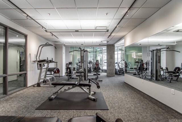 300 Third Unit 708, Little Rock, AR 72201 - workout area with carpet flooring