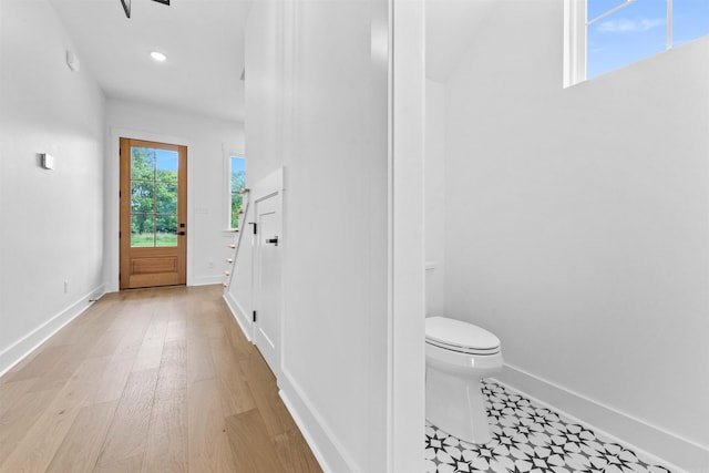 interior space featuring light hardwood / wood-style floors