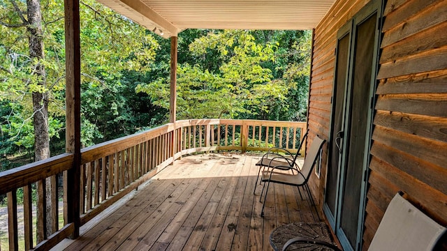 view of wooden terrace