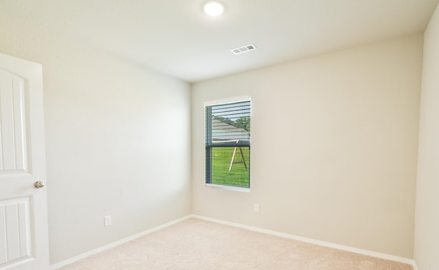 view of carpeted empty room