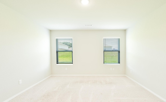 empty room featuring carpet floors and plenty of natural light